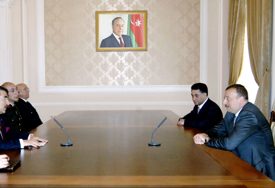 AZƏRBAYCAN PREZİDENTİ İLHAM ƏLİYEV TÜRKİYƏNİN DAXİLİ İŞLƏR NAZİRİNİN BAŞÇILIQ ETDİYİ NÜMAYƏNDƏ HEYƏTİNİ QƏBUL ETMİŞDİR