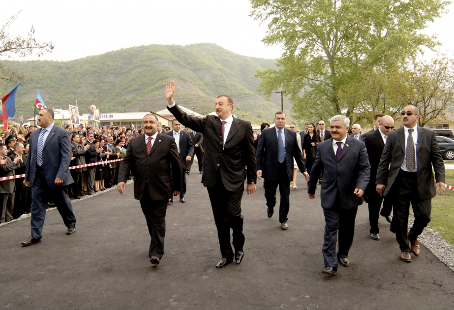 AZƏRBAYCAN PREZİDENTİ İLHAM ƏLİYEVİN ŞƏKİ-ZAQATALA BÖLGƏSİNƏ SƏFƏRİ