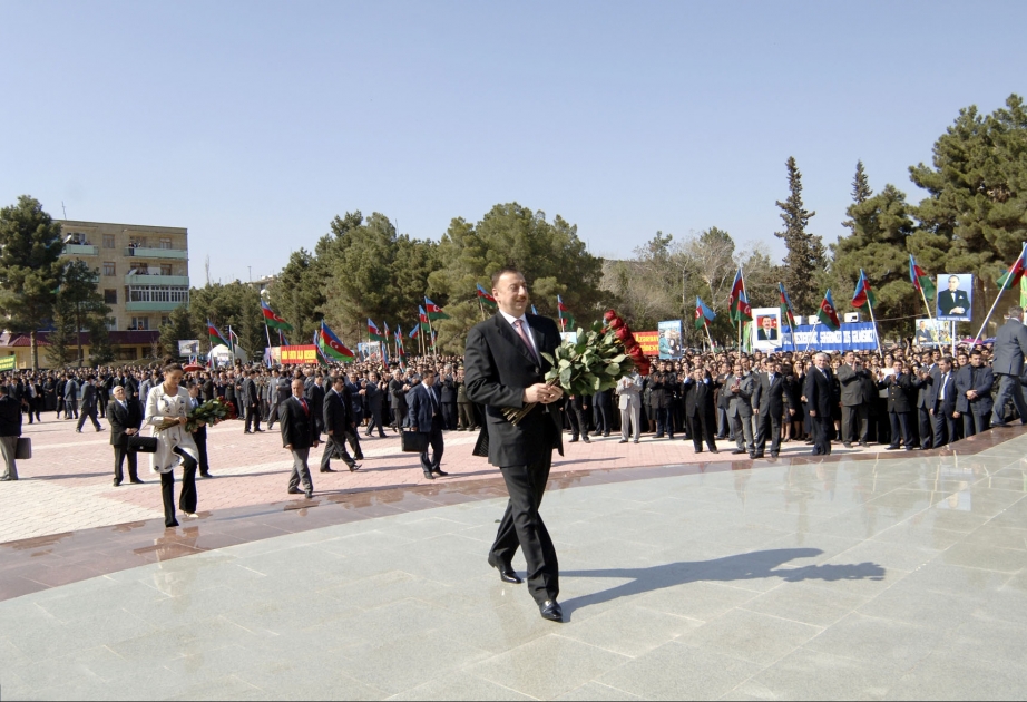 AZƏRBAYCAN PREZİDENTİ İLHAM ƏLİYEVİN ƏLİ BAYRAMLI ŞƏHƏRİNƏ SƏFƏRİ