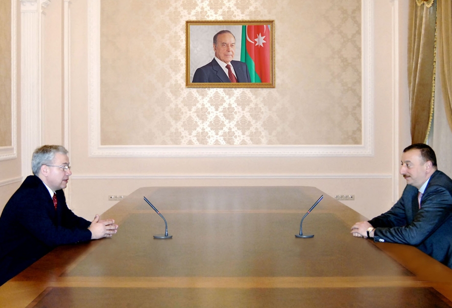 AZƏRBAYCAN PREZİDENTİ İLHAM ƏLİYEV ÇEXİYA VƏ AVROPA PARLAMENTLƏRİNİN ÜZVÜ JAN BREZİNANI QƏBUL ETMİŞDİR