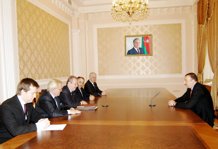 AZƏRBAYCAN PREZİDENTİ İLHAM ƏLİYEV MƏRMƏRƏ QRUPU VƏQFİNİN SƏDRİ AKKAN SUVERİ QƏBUL ETMİŞDİR