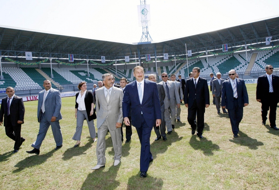 “XƏZƏR-LƏNKƏRAN” FUTBOL KLUBUNUN YENİ STADİONU İSTİFADƏYƏ VERİLMİŞDİR