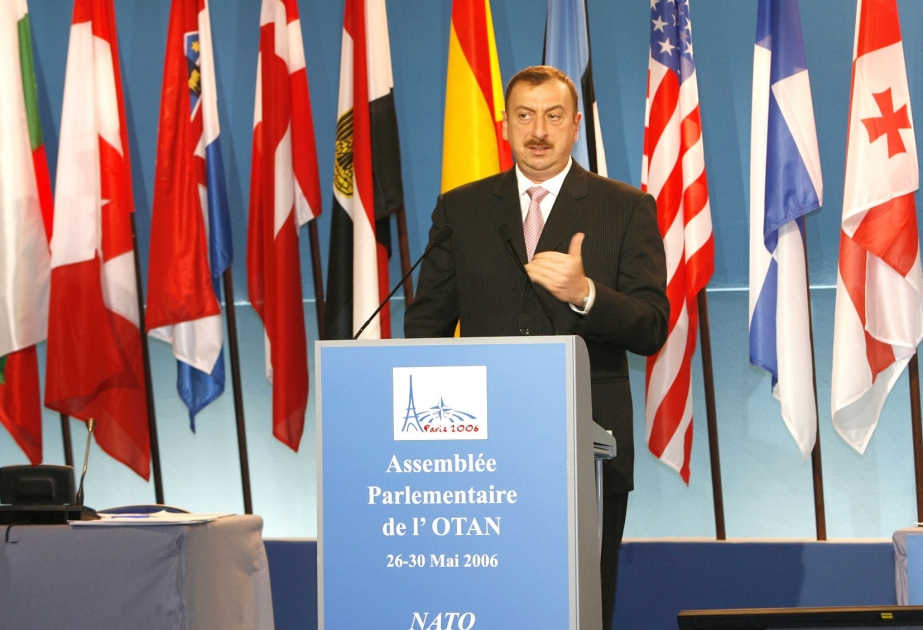 AZƏRBAYCAN PREZİDENTİ İLHAM ƏLİYEV NATO PARLAMENT ASSAMBLEYASININ YAZ SESSİYASINDA ÇIXIŞ ETMİŞDİR