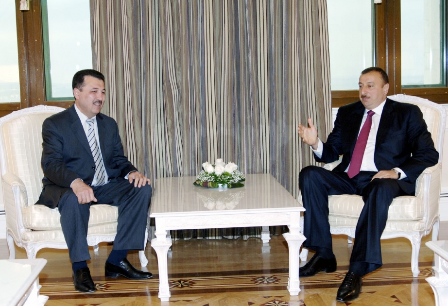 AZƏRBAYCAN PREZİDENTİ İLHAM ƏLİYEV ÖZBƏKİSTAN PARLAMENTİNİN QANUNVERİCİLİK PALATASININ SƏDRİ ERKİN XƏLİLOVU QƏBUL ETMİŞDİR