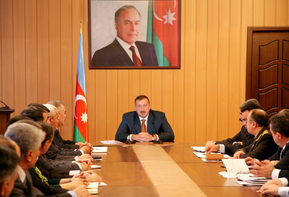PREZİDENT İLHAM ƏLİYEVİN SƏDRLİYİ İLƏ NAXÇIVAN ALİ MƏCLİSİNDƏ MÜŞAVİRƏ