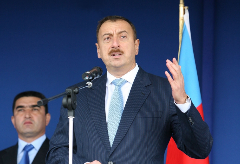 AZƏRBAYCANIN ƏSASI HEYDƏR ƏLİYEV TƏRƏFİNDƏN QOYULMUŞ MÜSTƏQİL SİYASƏTİ ÖLKƏMİZİ PARLAQ GƏLƏCƏYƏ APARACAQDIR ŞƏKİ MODUL TİPLİ ELEKTRİK STANSİYASININ AÇILIŞ MƏRASİMİNDƏ AZƏRBAYCAN PREZİDENTİ İLHAM ƏLİYEVİN NİTQİ