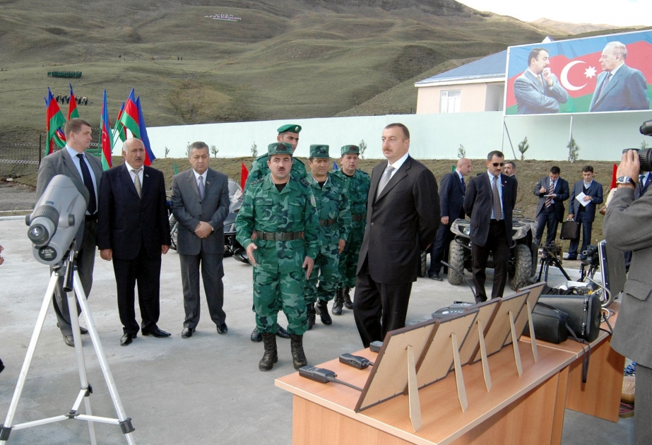 QUBA SƏRHƏD DƏSTƏSİNİN XINALIQ SƏRHƏD ZASTAVASI İSTİFADƏYƏ VERİLMİŞDİR