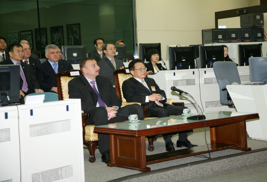 AZƏRBAYCAN PREZİDENTİ İLHAM ƏLİYEVİN KOREYA RESPUBLİKASINA DÖVLƏT SƏFƏRİ SEULDA NƏQLİYYATIN HƏRƏKƏTİNİN İDARƏ EDİLMƏSİNİN İNTELLEKTUAL SİSTEMİ İLƏ TANIŞLIQ