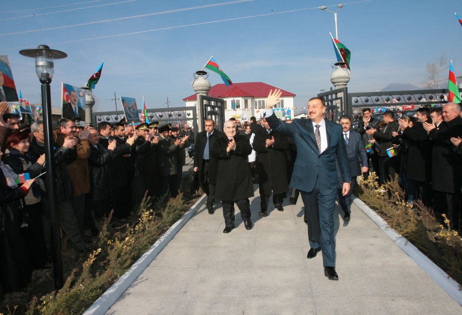AZƏRBAYCAN PREZİDENTİ İLHAM ƏLİYEVİN QƏBƏLƏ RAYONUNA SƏFƏRİ HEYDƏR ƏLİYEV MUZEYİNİN AÇILIŞ MƏRASİMİ