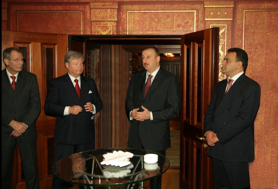 AZƏRBAYCAN PREZİDENTİ İLHAM ƏLİYEV ALMANİYANIN BİR SIRA ŞİRKƏTLƏRİNİN RƏHBƏRLƏRİ İLƏ GÖRÜŞMÜŞDÜR