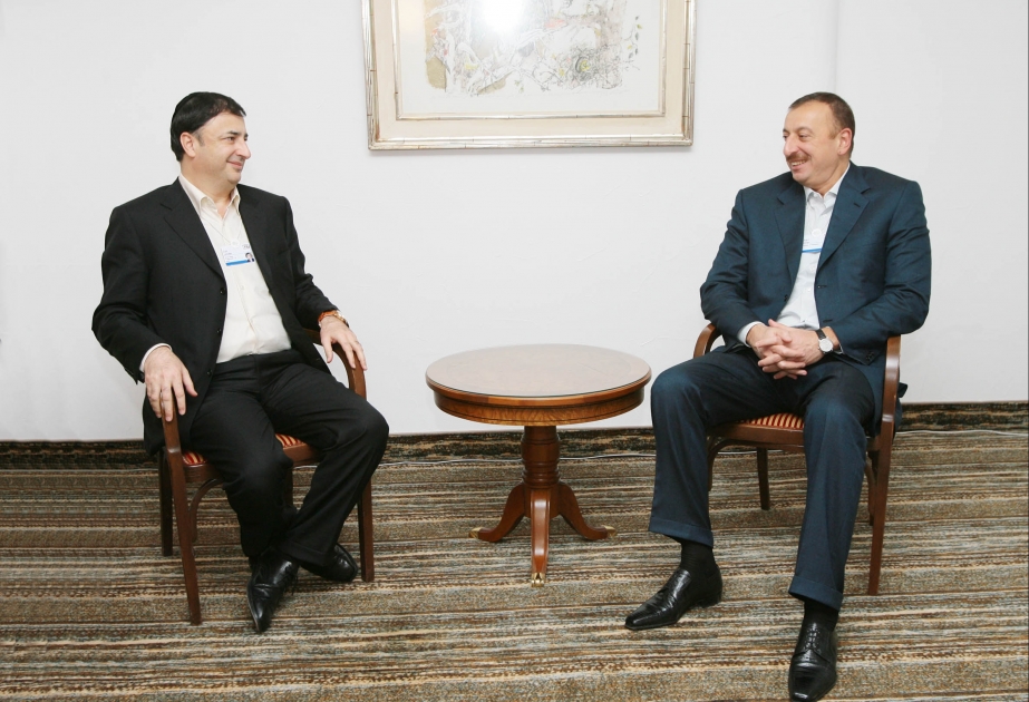 AZƏRBAYCAN PREZİDENTİ İLHAM ƏLİYEV MDB VƏ BALTİK DÖVLƏTLƏRİ YƏHUDİ İCMALARI FEDERASİYASININ RƏHBƏRİ İLƏ GÖRÜŞMÜŞDÜR