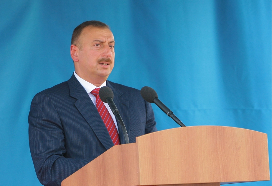 HACIQABUL RAYON UŞAQ TİBB MƏRKƏZİNİN TƏMƏLQOYMA MƏRASİMİNDƏ AZƏRBAYCAN PREZİDENTİ İLHAM ƏLİYEVİN NİTQİ