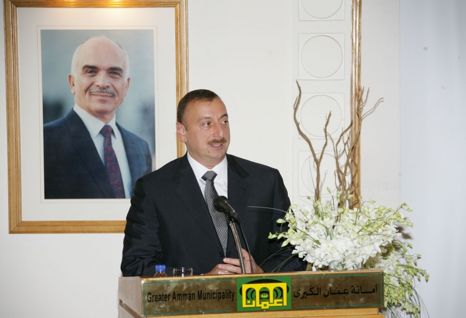 ƏMMAN BƏLƏDİYYƏSİNDƏ GÖRÜŞ VƏ ŞƏHƏRİN KÜÇƏLƏRİNDƏN BİRİNƏ “HEYDƏR ƏLİYEV PROSPEKTİ” ADI VERİLMƏSİNƏ HƏSR OLUNMUŞ MƏRASİM