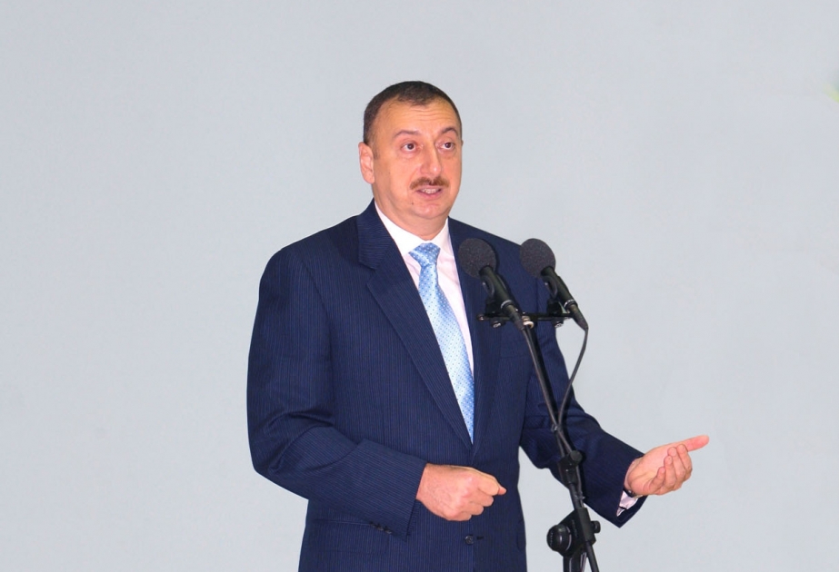 QAZAX OLİMPİYA İDMAN KOMPLEKSİNİN AÇILIŞ MƏRASİMİNDƏ AZƏRBAYCAN PREZİDENTİ İLHAM ƏLİYEVİN NİTQİ