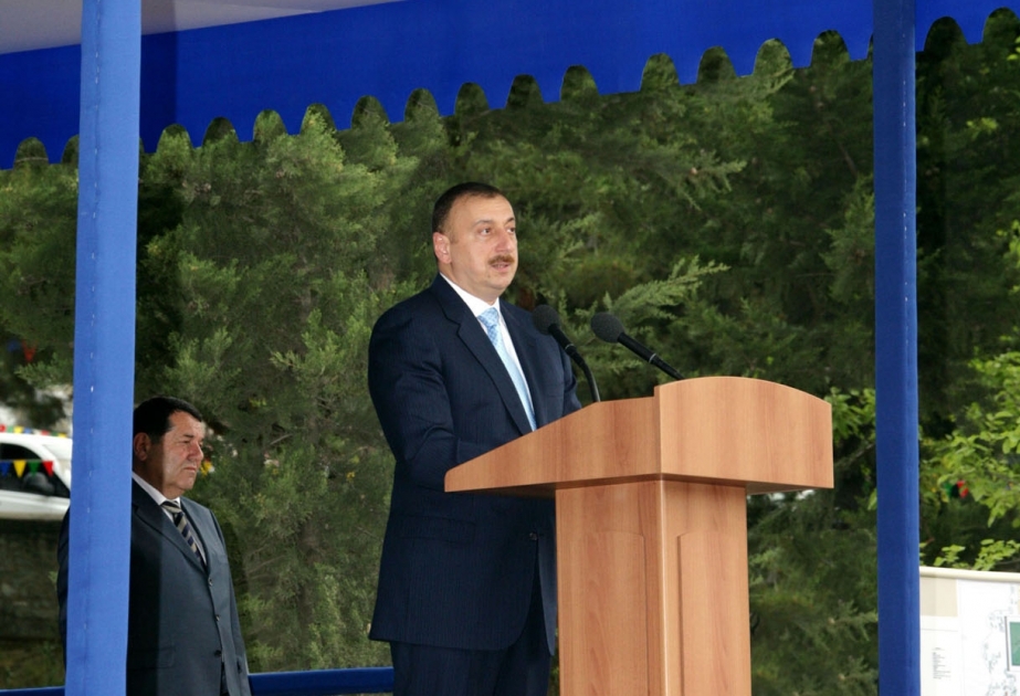 TOVUZ OLİMPİYA İDMAN KOMPLEKSİNİN TƏMƏLQOYMA MƏRASİMİNDƏ AZƏRBAYCAN PREZİDENTİ İLHAM ƏLİYEVİN NİTQİ