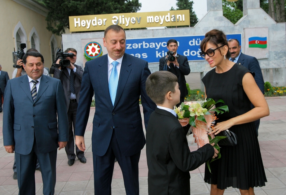 AZƏRBAYCAN PREZİDENTİ İLHAM ƏLİYEVİN TOVUZ RAYONUNA VƏ GƏNCƏYƏ SƏFƏRİULU ÖNDƏRİN ABİDƏSİNİ ZİYARƏT VƏ YENİ LAYİHƏLƏRLƏ TANIŞLIQ