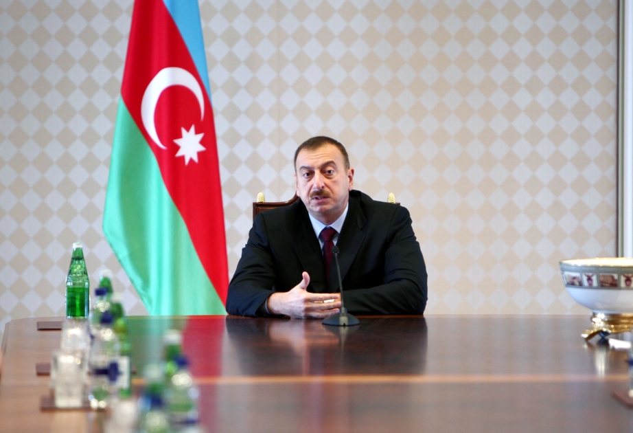 AZƏRBAYCAN PREZİDENTİ İLHAM ƏLİYEV AMERİKA İSRAİL İCTİMAİ MƏSƏLƏLƏR KOMİTƏSİNİN NÜMAYƏNDƏ HEYƏTİ İLƏ GÖRÜŞMÜŞDÜR
