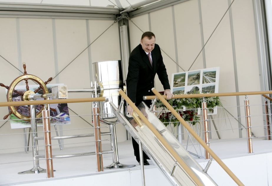 FÜZULİ SU ELEKTRİK STANSİYASININ TƏMƏLİ QOYULMUŞDUR