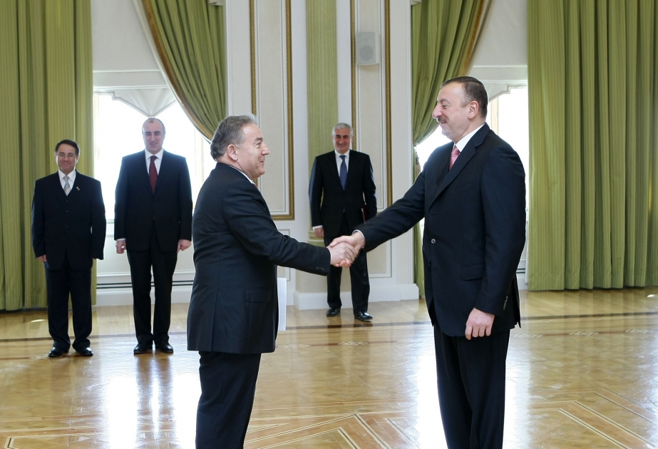 AZƏRBAYCAN PREZİDENTİ İLHAM ƏLİYEV TÜRKİYƏNİN ÖLKƏMİZDƏ YENİ TƏYİN OLUNMUŞ SƏFİRİNİN ETİMADNAMƏSİNİ QƏBUL ETMİŞDİR