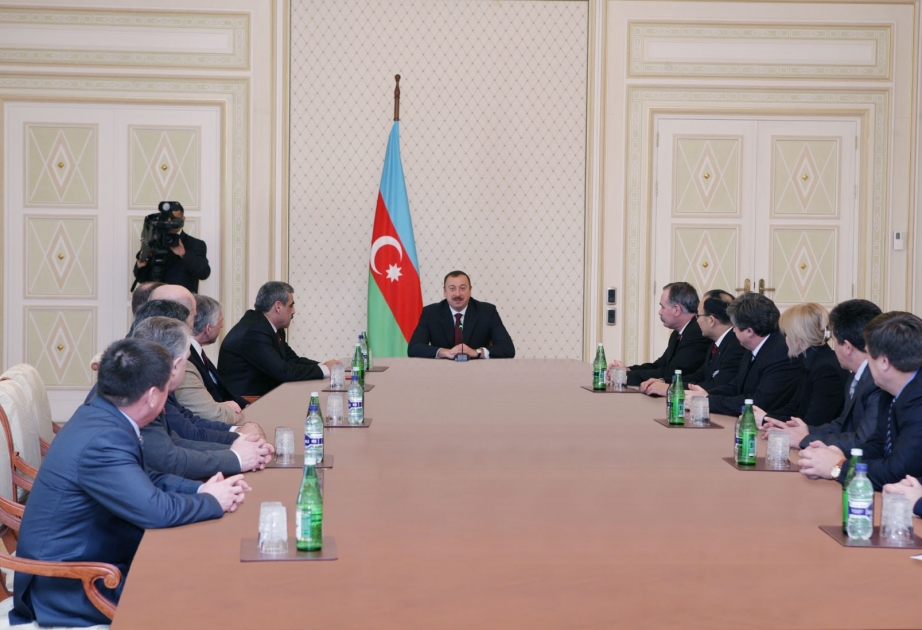 AZƏRBAYCAN PREZİDENTİ İLHAM ƏLİYEV “MÜHARİBƏ VETERANLARININ İCTİMAİ KOMİTƏSİ” BEYNƏLXALQ İCTİMAİ BİRLİKLƏR İTTİFAQININ III QURULTAYININ İŞTİRAKÇILARINI QƏBUL ETMİŞDİR
