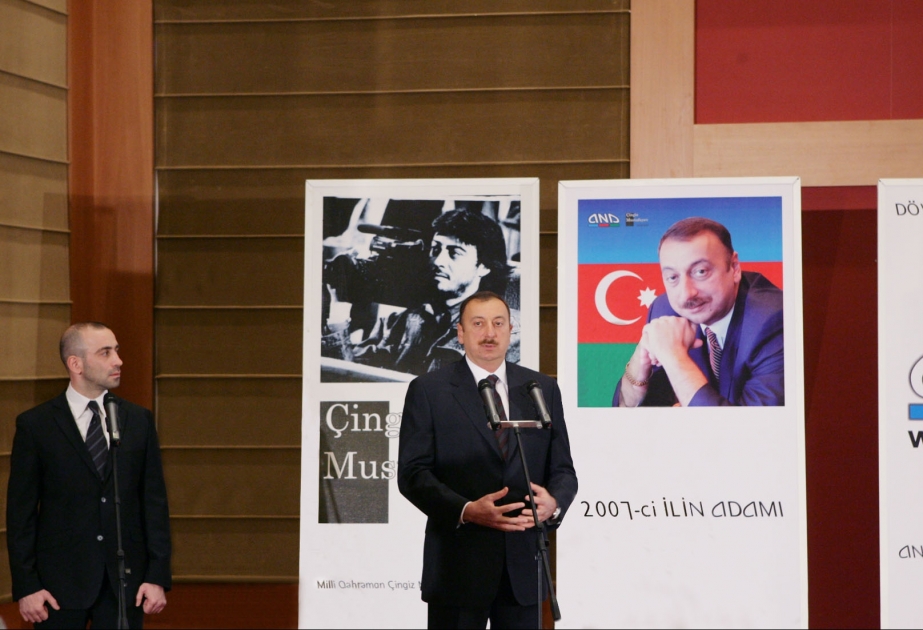 AZƏRBAYCAN DÖVLƏTİNİN DAXİLİ VƏ XARİCİ SİYASƏTİ XALQIMIZIN XOŞBƏXT GƏLƏCƏYİNİ TƏMİN EDƏCƏKDİR ANS ŞİRKƏTLƏR QRUPUNUN VƏ MİLLİ QƏHRƏMAN ÇİNGİZ MUSTAFAYEV ADINA FONDUN TƏSİS ETDİYİ “2007-Cİ İLİN ADAMI” MÜKAFATININ TƏQDİM OLUNMASI MƏRASİMİNDƏ AZƏRBAYCAN PREZİDENTİ İLHAM ƏLİYEVİN NİTQİ