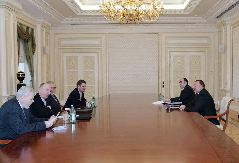 AZƏRBAYCAN PREZİDENTİ İLHAM ƏLİYEV ATƏT-İN MİNSK QRUPUNUN HƏMSƏDRLƏRİNİ VƏ ATƏT-İN HAZIRKI SƏDRİNİN XÜSUSİ NÜMAYƏNDƏSİNİ QƏBUL ETMİŞDİR
