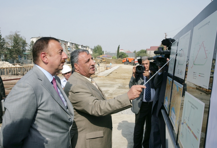 AZƏRBAYCAN PREZİDENTİ İLHAM ƏLİYEV BAKI METROSUNUN YENİ TİKİLƏN STANSİYALARI İLƏ TANIŞ OLMUŞDUR