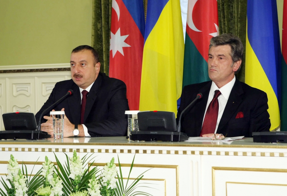 AZƏRBAYCAN PREZİDENTİ İLHAM ƏLİYEVİN VƏ UKRAYNA PREZİDENTİ VİKTOR YUŞŞENKONUN MƏTBUAT KONFRANSI