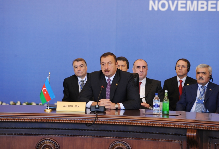 AZƏRBAYCAN PREZİDENTİ İLHAM ƏLİYEVİN GİRİŞ NİTQİ