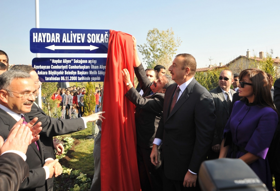 ANKARADA HEYDƏR ƏLİYEV KÜÇƏSİNİN AÇILIŞI OLMUŞDUR