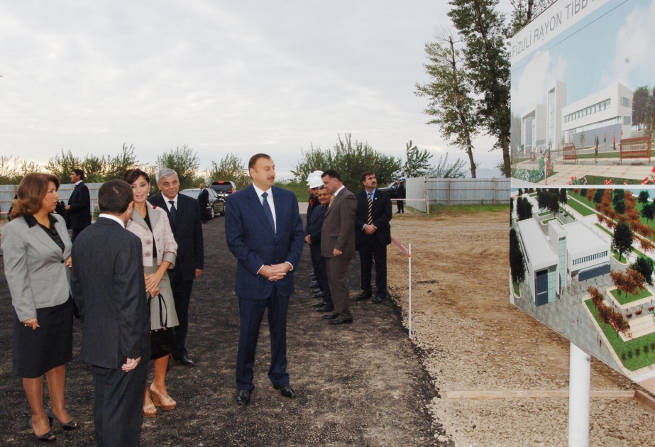 PREZİDENT İLHAM ƏLİYEV TİBB MƏRKƏZİNİN TİKİNTİSİ İLƏ TANIŞ OLMUŞDUR