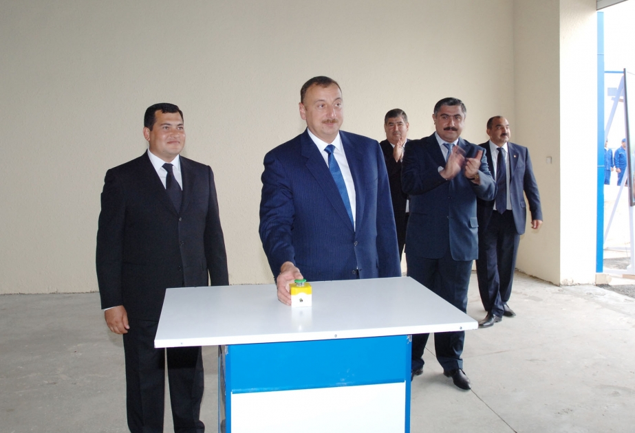 KÜRDƏMİRDƏ YENİ EMAL MÜƏSSİƏSİ İSTİFADƏYƏ VERİLMİŞDİR
