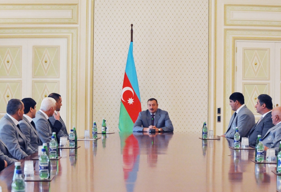 AZƏRBAYCAN PREZİDENTİ İLHAM ƏLİYEV XIII PEKİN PARALİMPİYA OYUNLARINDA ÖLKƏMİZİ TƏMSİL EDƏN İDMANÇILARI VƏ ONLARIN MƏŞQÇİLƏRİNİ QƏBUL ETMİŞDİR