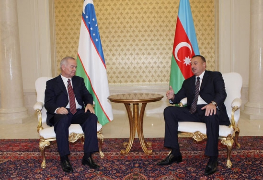 AZƏRBAYCAN-ÖZBƏKİSTAN MÜNASİBƏTLƏRİNİN ÇOX YAXŞI PERSPEKTİVLƏRİ VAR AZƏRBAYCAN PREZİDENTİ İLHAM ƏLİYEVİN VƏ ÖZBƏKİSTAN PREZİDENTİ İSLAM KƏRİMOVUN TƏKBƏTƏK GÖRÜŞÜ