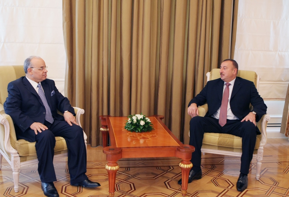 AZƏRBAYCAN PREZİDENTİ İLHAM ƏLİYEV MİSİRİN ÖLKƏMİZDƏ YENİ TƏYİN OLUNMUŞ SƏFİRİNİN ETİMADNAMƏSİNİ QƏBUL ETMİŞDİR