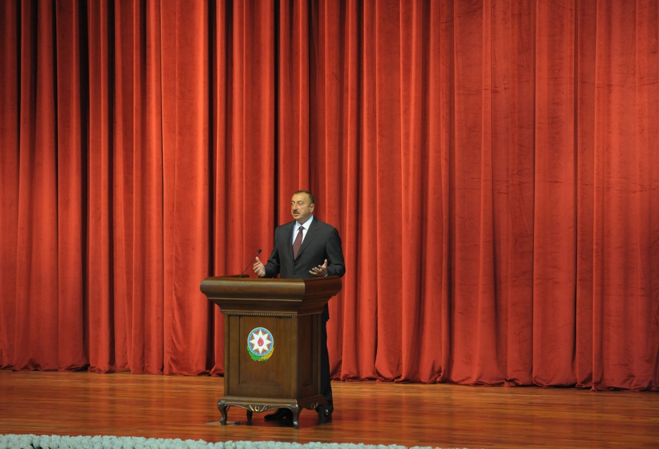 AZƏRBAYCAN PREZİDENTİ İLHAM ƏLİYEVİN NİTQİ