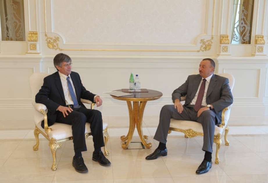AZƏRBAYCAN PREZİDENTİ İLHAM ƏLİYEV ABŞ DÖVLƏT DEPARTAMENTİ KATİBİNİN BİRİNCİ MÜAVİNİ CEYMS STAYNBERQİ QƏBUL ETMİŞDİR