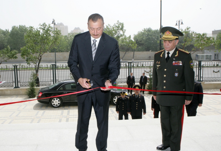 PREZİDENT İLHAM ƏLİYEV DAXİLİ İŞLƏR NAZİRLİYİ BAKI ŞƏHƏR BAŞ POLİS İDARƏSİNİN YENİ BİNASININ AÇILIŞINDA İŞTİRAK ETMİŞDİR