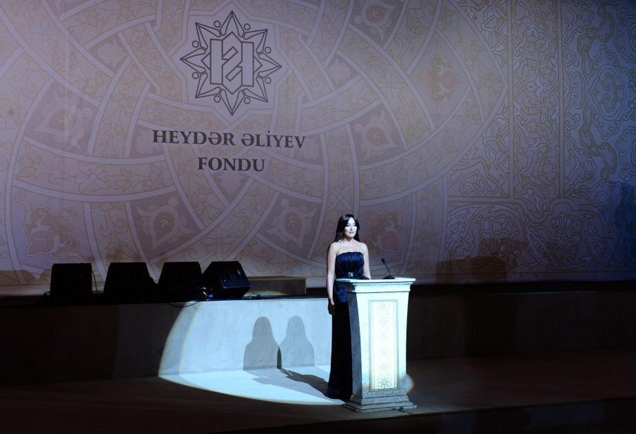 HEYDƏR ƏLİYEV FONDUNUN PREZİDENTİ MEHRİBAN XANIM ƏLİYEVANIN ÇIXIŞI