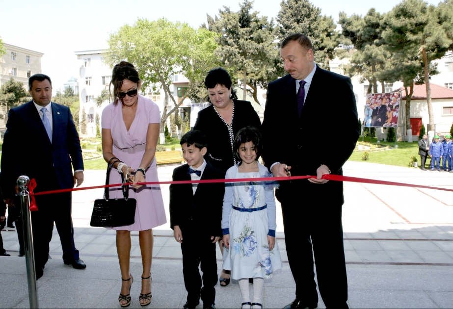 PREZİDENT İLHAM ƏLİYEV PAYTAXTIN NƏRİMANOV RAYONUNDAKI PSİXONEVROLOJİ UŞAQ EVİNİN YENİDƏNQURMADAN SONRA AÇILIŞINDA İŞTİRAK ETMİŞDİR