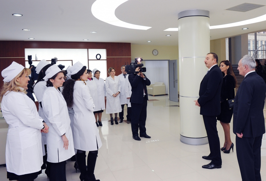 BAKIDA RESPUBLİKA PERİNATAL MƏRKƏZİ İSTİFADƏYƏ VERİLMİŞDİR AZƏRBAYCAN PREZİDENTİ İLHAM ƏLİYEV MƏRASİMDƏ İŞTİRAK ETMİŞDİR