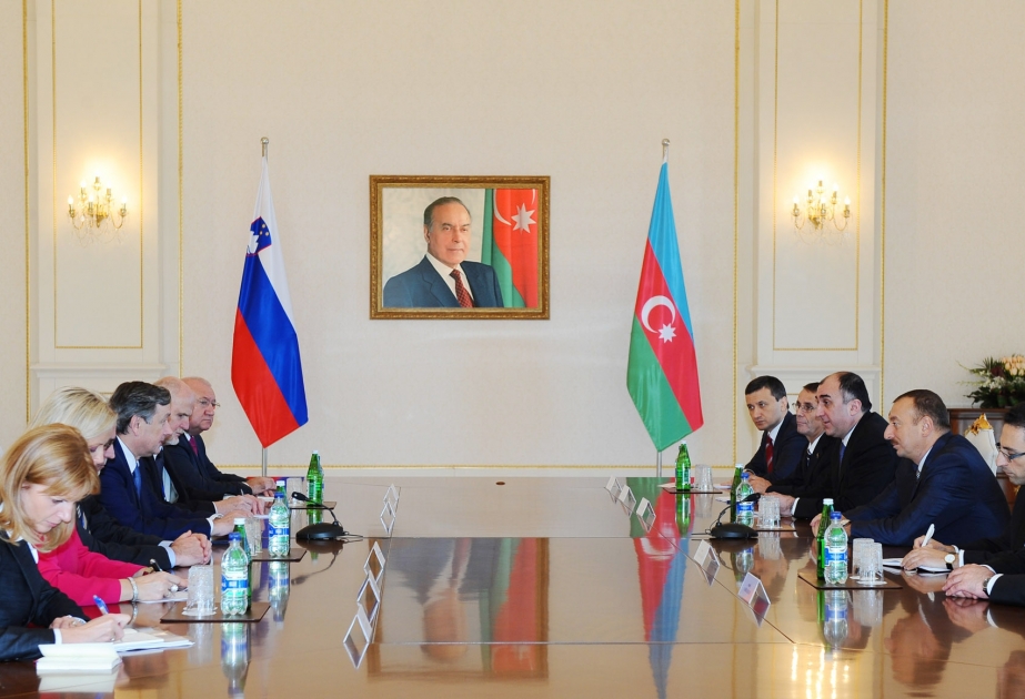 AZƏRBAYCAN VƏ SLOVENİYA PREZİDENTLƏRİNİN GENİŞ TƏRKİBDƏ DANIŞIQLARI