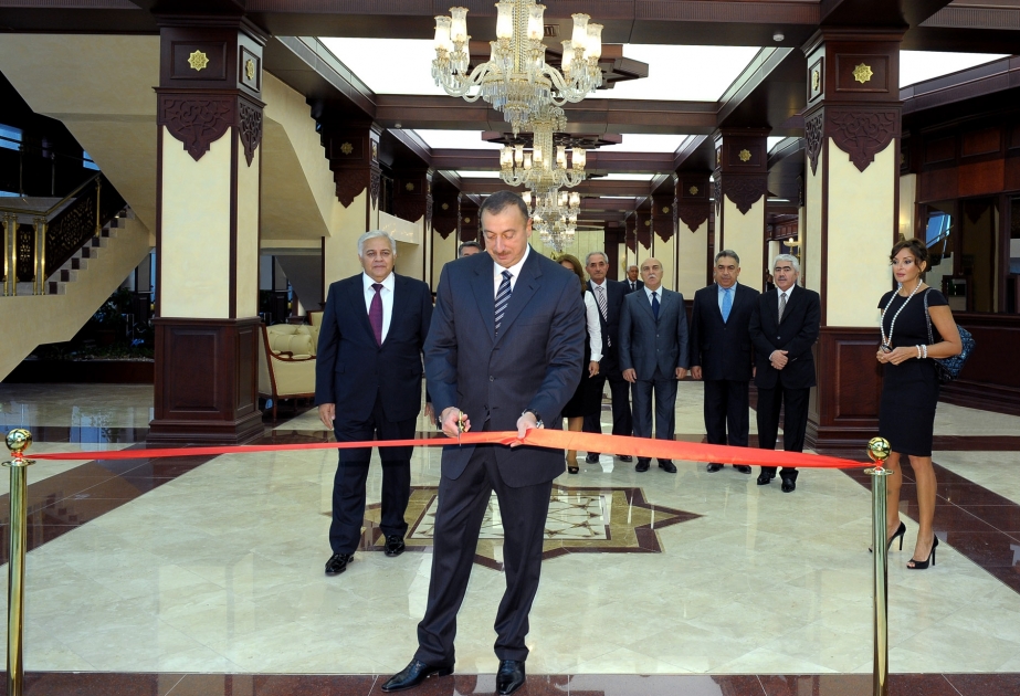 PREZİDENT İLHAM ƏLİYEV MİLLİ MƏCLİSİN YENİ KORPUSUNUN İSTİFADƏYƏ VERİLMƏSİ MƏRASİMİNDƏ İŞTİRAK ETMİŞDİR