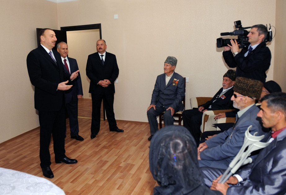 CƏLİLABADDA ƏLİLLƏR VƏ ŞƏHİD AİLƏLƏRİ ÜÇÜN YENİ BİNA İSTİFADƏYƏ VERİLMİŞDİR