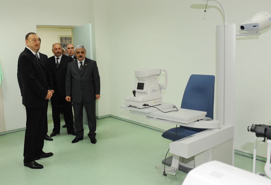PREZİDENT İLHAM ƏLİYEV CƏLİLABADDA MÜALİCƏ-DİAQNOSTİKA MƏRKƏZİNİN AÇILIŞINDA İŞTİRAK ETMİŞDİR