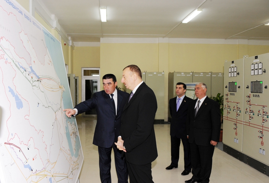 PREZİDENT İLHAM ƏLİYEV “SALYAN” ELEKTRİK YARIMSTANSİYASININ AÇILIŞINDA İŞTİRAK ETMİŞDİR