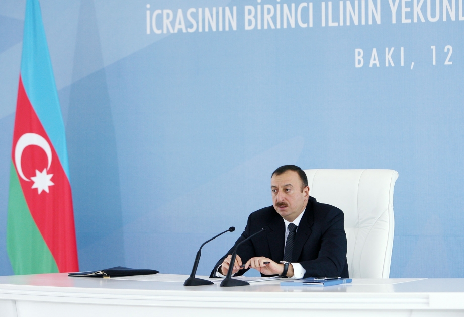 AZƏRBAYCAN PREZİDENTİ İLHAM ƏLİYEVİN YEKUN NİTQİ