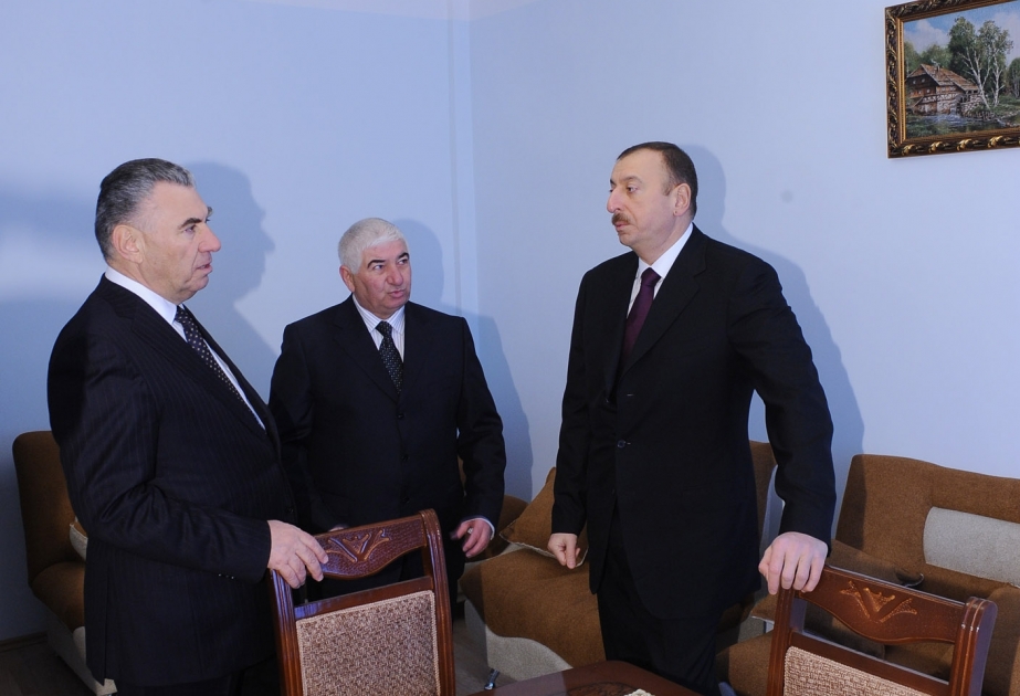 PREZİDENT İLHAM ƏLİYEV QƏBƏLƏDƏ MƏCBURİ KÖÇKÜNLƏR ÜÇÜN SALINMIŞ MƏHƏLLƏDƏ OLMUŞDUR