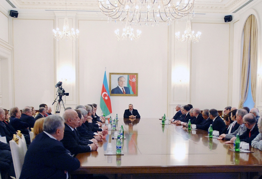 PREZİDENT İLHAM ƏLİYEV HUMANİTAR ƏMƏKDAŞLIQ ÜZRƏ BİRİNCİ AZƏRBAYCAN-RUSİYA FORUMUNUN İŞTİRAKÇILARINI QƏBUL ETMİŞDİR