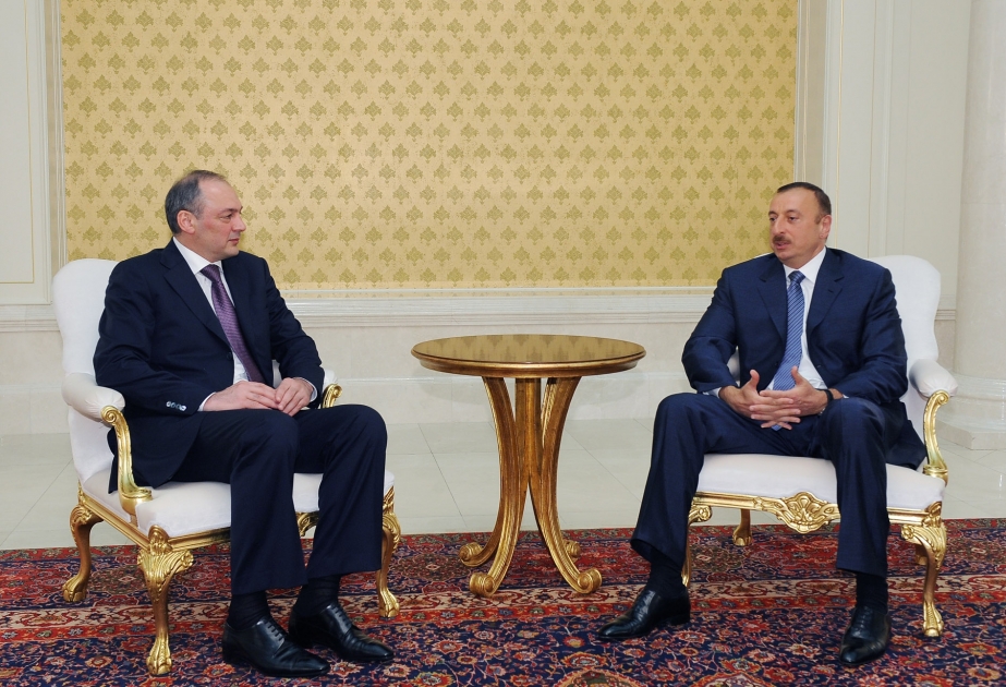 AZƏRBAYCAN PREZİDENTİ İLHAM ƏLİYEV RUSİYA FEDERASİYASI DAĞISTAN RESPUBLİKASININ PREZİDENTİ MAQOMEDSALAM MAQOMEDOVUN BAŞÇILIQ ETDİYİ NÜMAYƏNDƏ HEYƏTİNİ QƏBUL ETMİŞDİR
